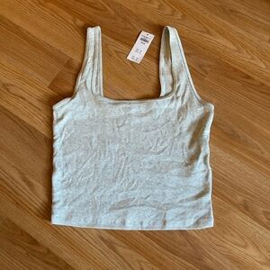 Abercrombie & Finch Cropped Square Neck Tank - NWT